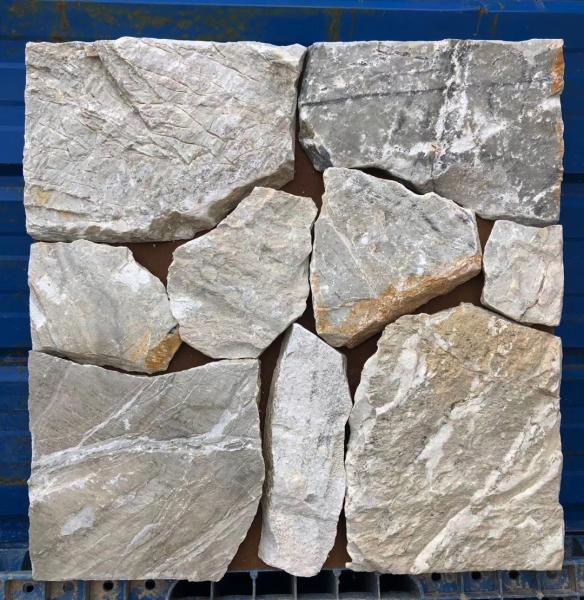 3.5CM Stacked Random Ashlar Stone Tiles Limestone