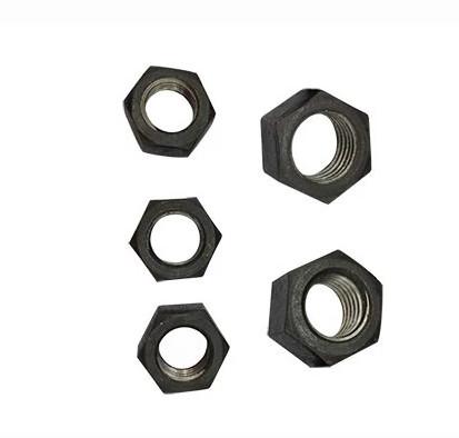 DIN934 M12 Black Oxide Nut DIN GB ISO JIS BA ANSI Steel Material Zinc Plate Surface