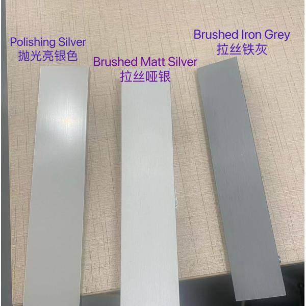 Custom Brushed Aluminum Mirror Frame with 28mm Side Height and Aluminum Alloy Lines