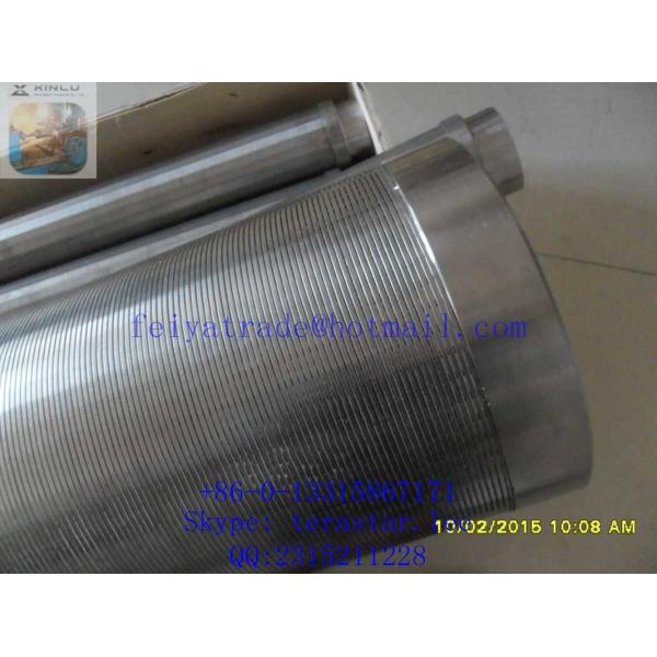 wire wound stainless steel screen pipe / wedge wire screen tube /  perfect roundness water well screens