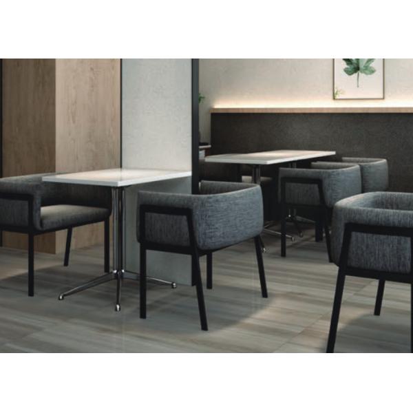 Устойчивая к повреждениям серая деревянная современная фарфоровая напольная плитка для установки в гостиной