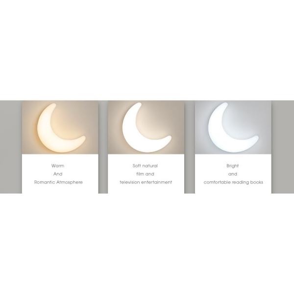 Минималистская лампа исследования ухода за больным спальни предпосылки комнаты детей лампы стены луны