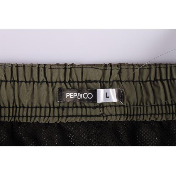 Olive Camouflage Mens Elastic Waist Board Shorts