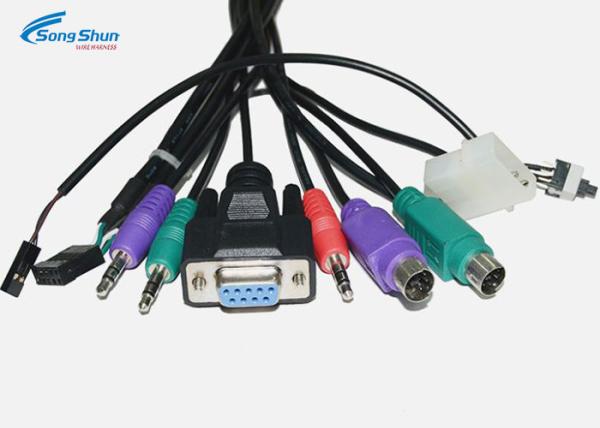 Bare Copper VGA D SUB Cable 25Pin 3.5mm DC Dupont 2.54mm Welding Equipment