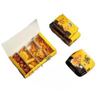 Aliments industriels Logo personnalisé écologique Poulet frit Oignon emballage alimentaire jetable Boîte à emporter pour conteneur alimentaire