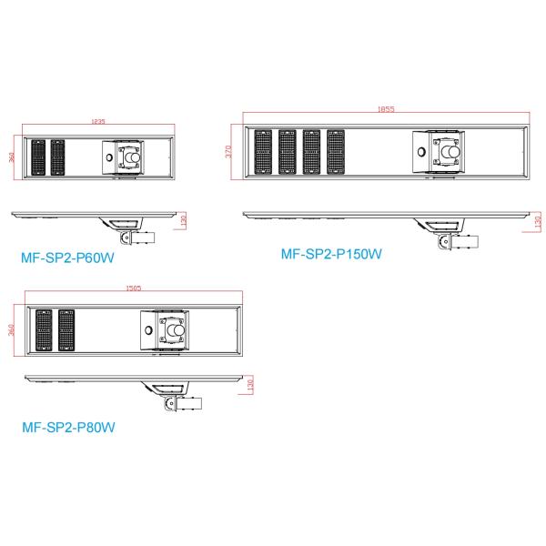Светодиодные уличные светильники солнечные уличные лампы IP66 5 лет гарантия наружное светодиодное освещение 40-150 Вт Для проезжей части парковки