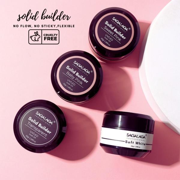 Nail UV/LED Hard Builder Gel for Nail Extensions/Strengthening Gel Builder Sculpting Color UV Gel for Nail