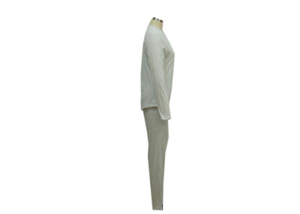 Womens Grey Loungewear Set , Womens Cotton Sleepwear Sets Soft Hand Feel