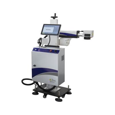 High Speed Fiber Laser Marking Machine Batch Number 210 M/Min 50w Fiber Laser Engraver