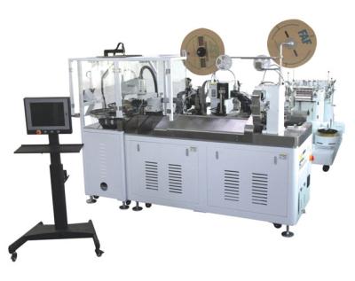 PLC One end Terminal Insertion Machine , 220V Wire Strip And Crimp Machine