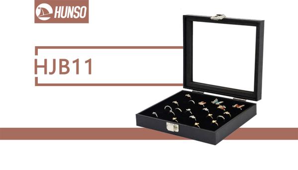 Square Rings Stand Up Jewelry Holder , Storage Box For Jewelry Portable