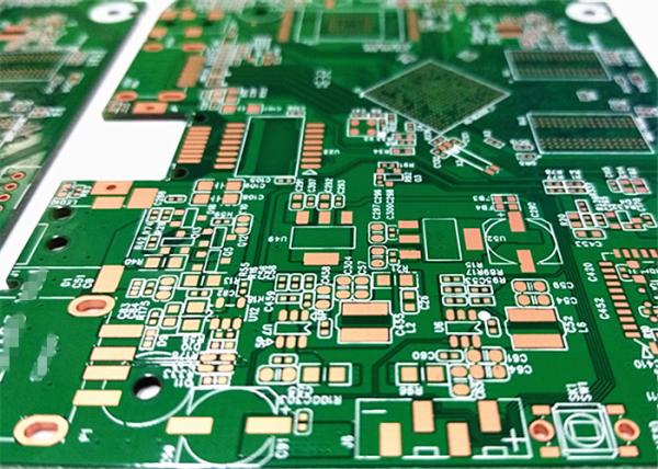 HDI FR4 Rigid Circuit Board Green Soldermask 2OZ Copper With Immersion Gold