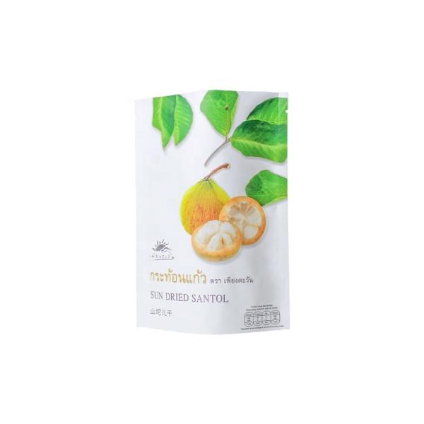 Sun Dried Santol Aluminum Foil Printed Bakery Bags Open Top Food Grade
