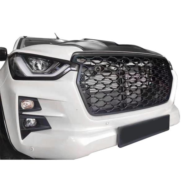Carro plástico Front Grill Truck Front Grill do ABS preto para Isuzu D-MAX 2021