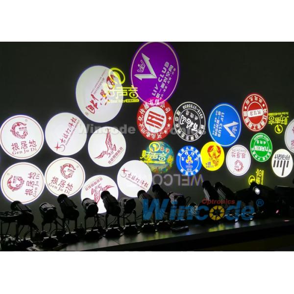 Manual Focus Rotated Logo Light Projector 12W , Gobo Projector Light Outdoor IP65