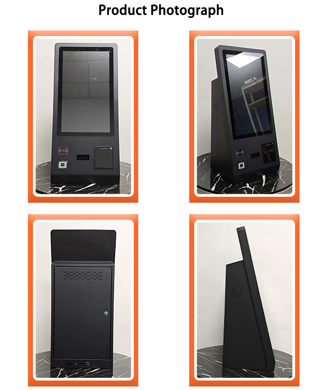 24 Hotel Self-Service Kiosk with NFC Card Dispenser & QR Reader & Thermal Printer