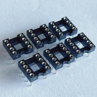 2.54mm 8 Pin IC conector de toma de corriente femenino cabeza de pin recto PBT material de aislamiento negro