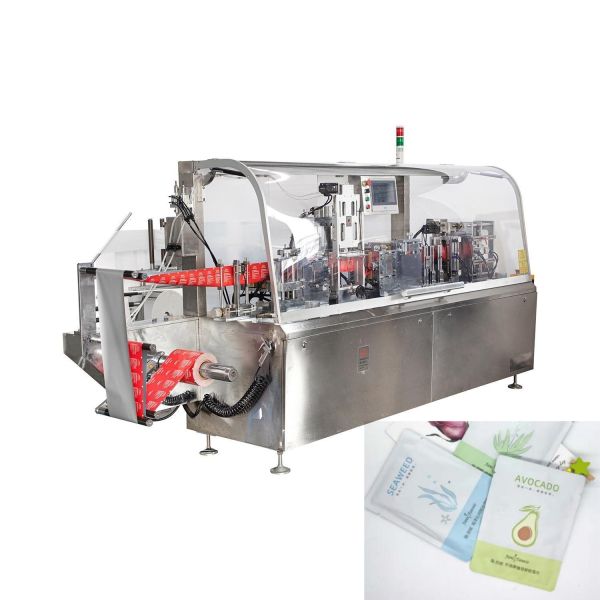 Automatic Single Sheet Wet Tissue Packing Machine 3/4 Side Sealing Sachet Packaging Machine for Hotel