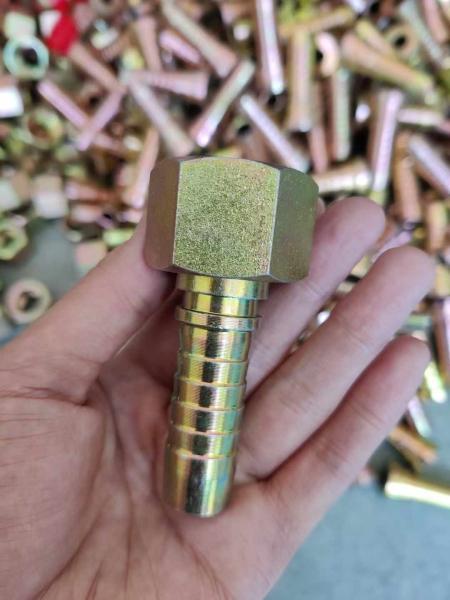 Acero inoxidável de grande porte e aço carbono articulação de tubos de óleo roscado acessórios de mangueira hidráulica acero inoxidável articulação de tubos de óleo