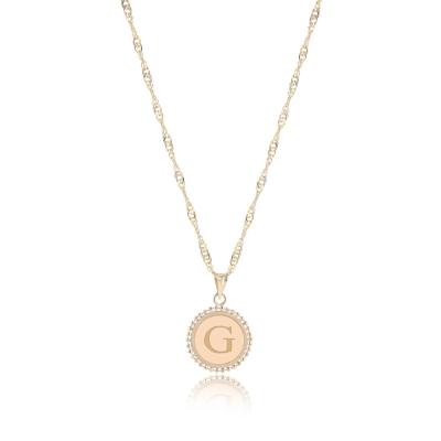 18K Gold ‘G’ Pendant Necklace