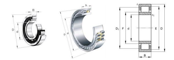 NCF 2926V (SL182948) cylindrical roller bearing with 130x180x30mm INA bearing