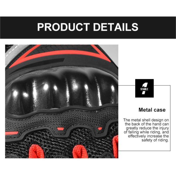 Microfiber Night Reflective Strip Motorbike Motorcycle Gloves Motocross Gloves Motorcycle