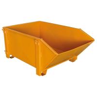 4 camion de fourchette de la tonne 2000ltr inclinant le jaune de poubelles de saut de chariot élévateur de saut
