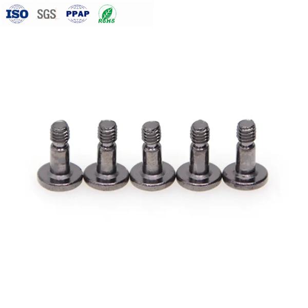 Винты из углеродистой стали с защитой от кражи M1.0-M6 Черный никель с плоской головкой