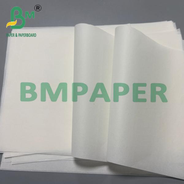 38 grammes de papier blanc résistant à la graisse de qualité alimentaire résistant aux températures élevées 80 * 110 cm