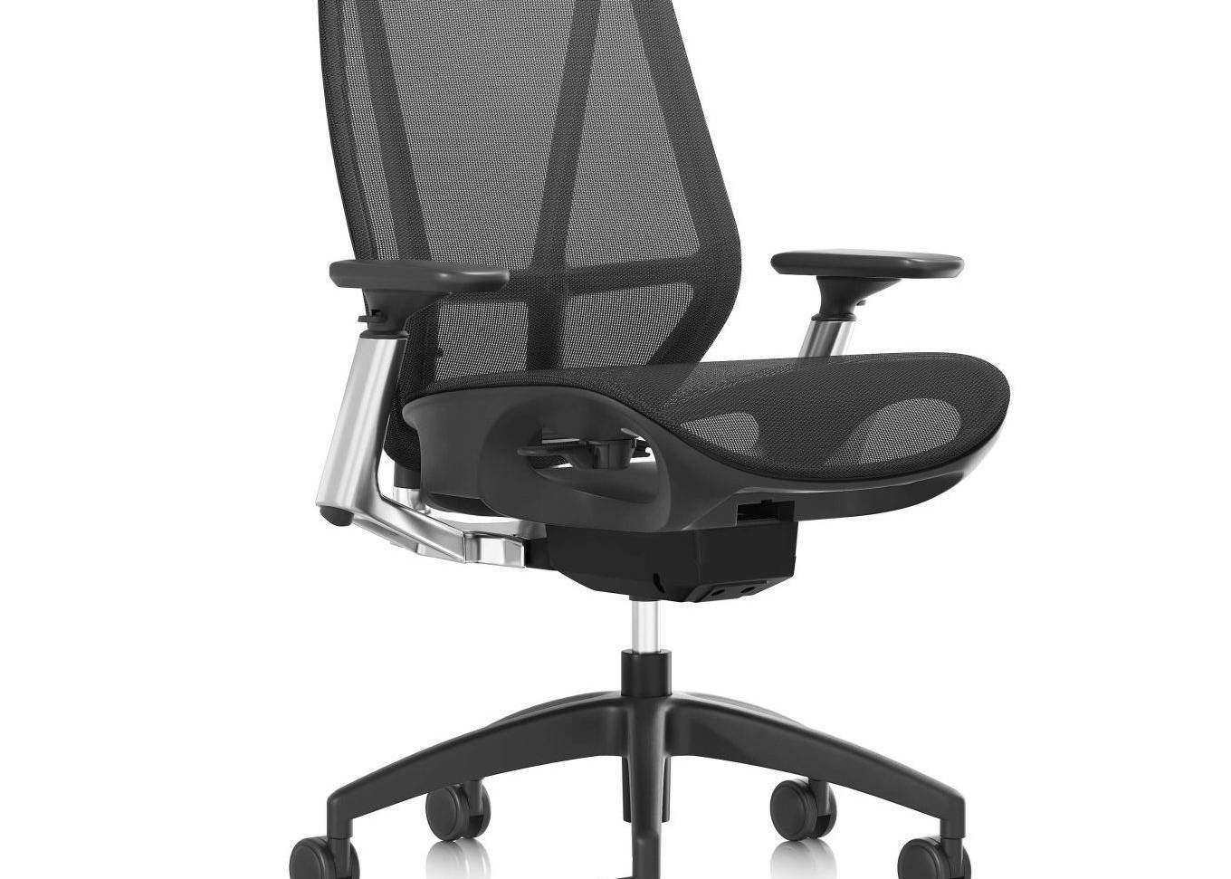 Hup Comfortable Office Chair with Adjustable Backrest Spine Support and H-Shaped Design Task Chair