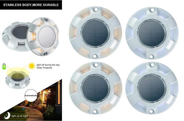 Aluminum Solar Dock Light 2V / 130MA Solar Panel For Late Night Sailing