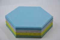 Panneaux d'absorption sonore en PET en polyester pour l'intérieur Hexagon pour la bibliothèque scolaire
