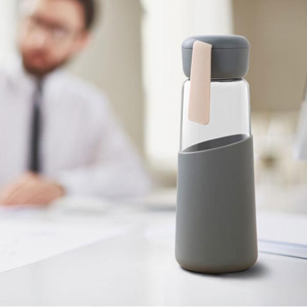 A garrafa de água de vidro inquebrável BPA livra o material do Borosilicate para o escritório
