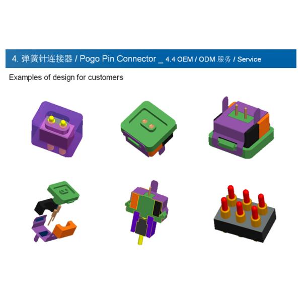 6Pin Germany Adapter Connector Magnetic spring loaded pin Usb Connector Magnetic spring loaded pin Cable Connector