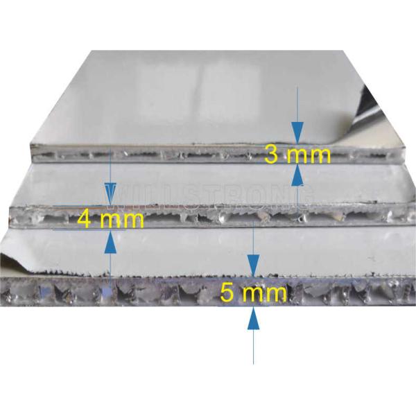 Super Thin AHP Aluminium Honeycomb Panels Fire - Proof Wall Cladding