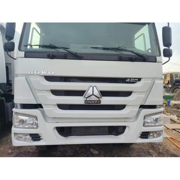 Ручная коробка передач 420 л.с. Белый Sinotruk HOWO 8*4 Дамп-Трактор Подержанный грузовик Евро 2/3/4/5
