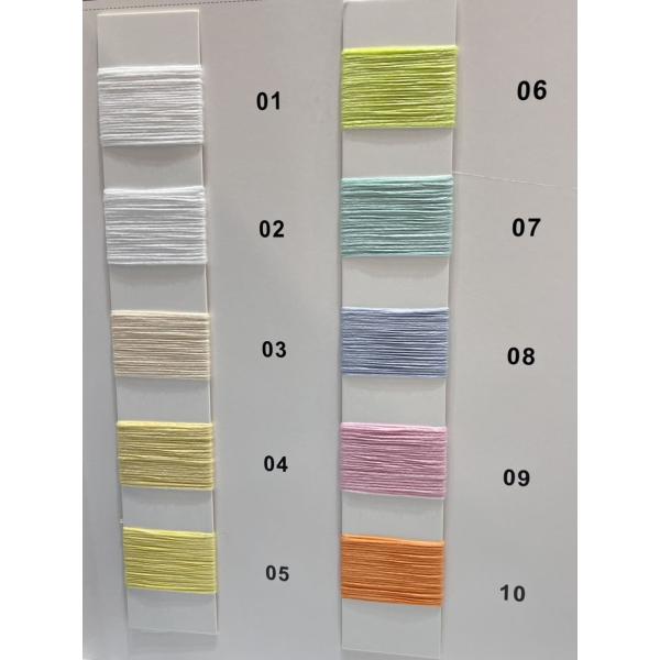 Le bébé main-bras tricotent le fil a mercerisé des fils de coton font du crochet le coton 100%