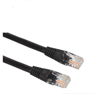 3m Black Cat6 Patch Cord , Cat5e UTP Patch Cord For Audio And Data Transmission