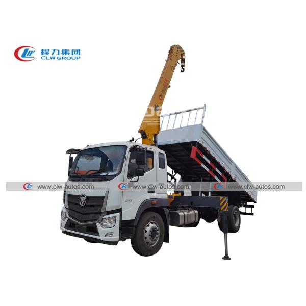 Tangon hydraulique de Crane Double H de camion de Foton 6t levant la taille de levage du camion 15m
