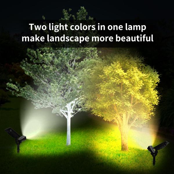 o jardim posto solar de 2200mAh 3000K ilumina os modos de iluminação IP65 quatro 500lm