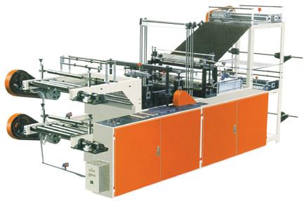 Heat Sealing Cold Cutting Two Layers Bag Making Equipment High Speed