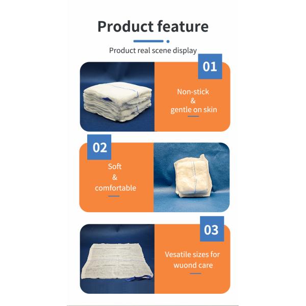 Medical Surgical Abdominal Pads X Ray and Barium Consumables Sterilized with Wash in Sterilization Pouch