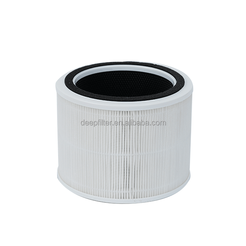 True HEPA Activated Carbon Filter with Customized Size and 1 Year Warranty for LEVOIT Core 200S Air Purifier