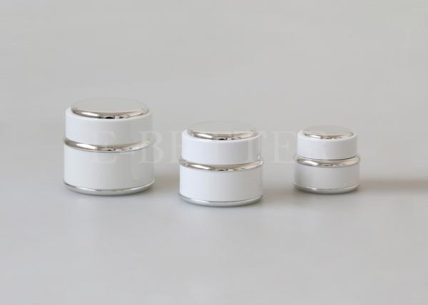 frasco cosmético plástico da parede dobro preta luxuosa de 15g 30g 50g para o verniz para as unhas uv