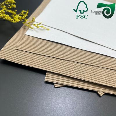 FSC 100g 200g 300g White E F Flute Wrapping Corrugated Paper Board 20   28