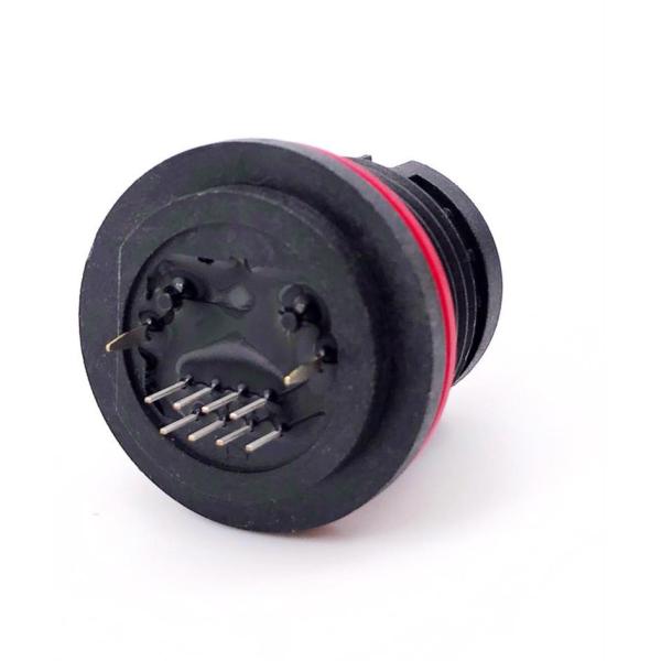 Waterproof Connector DIP Cat. 5e RJ45 Jack for IP68,  HULYN