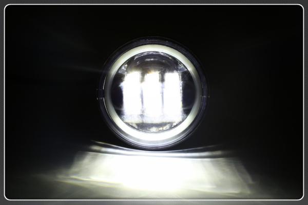 30w 4inch fog light with white angel eyes, led fog lamp for jeep wrangler, 4'' led fog lights manufacturers for offroad