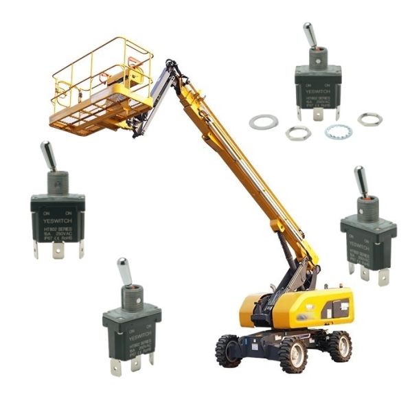 Heavy duty 15A 28V toggle switch with CE certification for High-altitude work platform