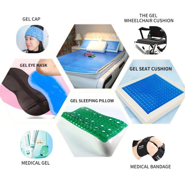 Rectangle Gel Foam Motorcycle Seat Cushion Anti Slip Cool Gel Pad Mat for OEM Orders