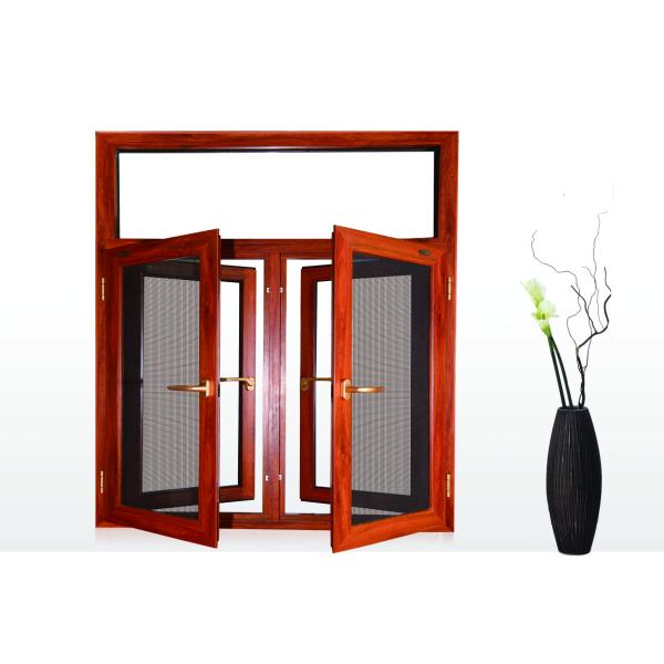 Windows Door Frame 1.4mm 6063 T5 Wood Grain Finish Aluminium Profiles